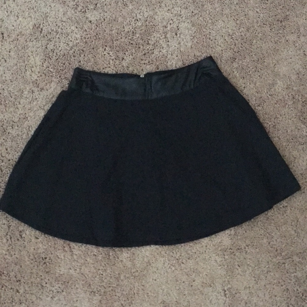 Blu Pepper Black Lace Design Skirt